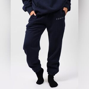 Comfort Navy Blue Joggers Sweatpants Size Small NWOT